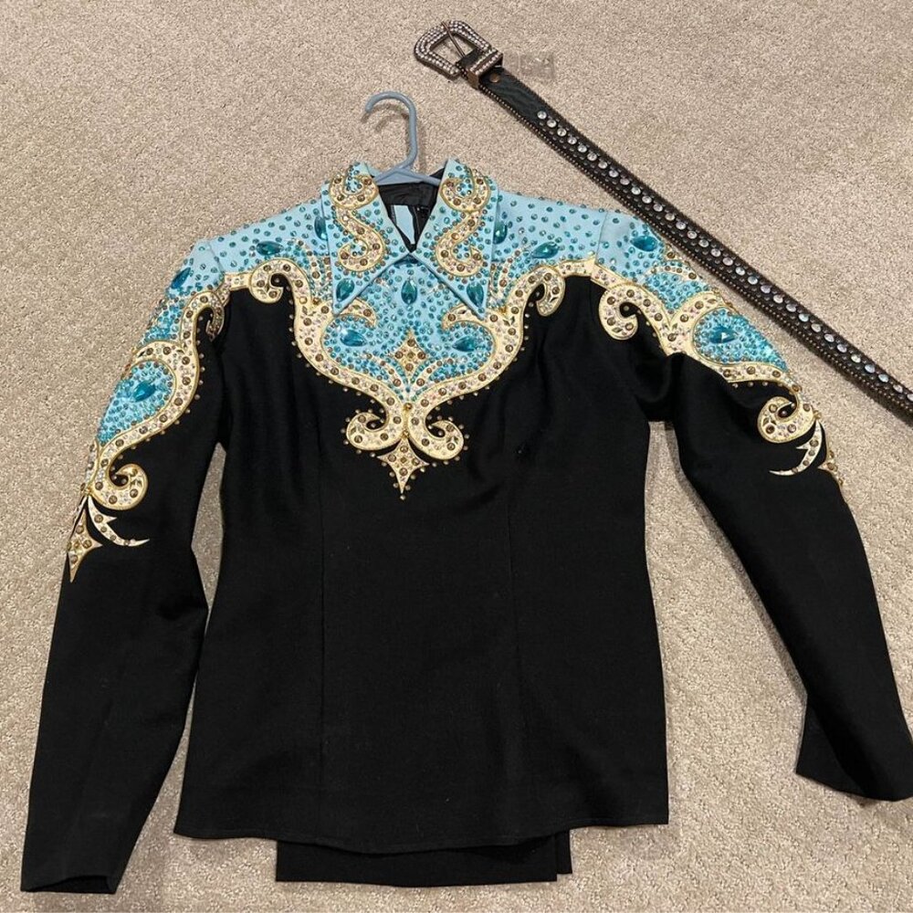 Western Pleasure Set - Blue, Ladies 4-6